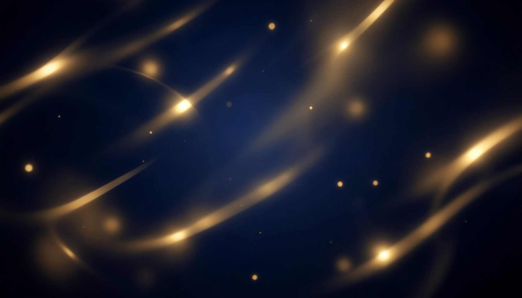A soft glowing scene in deep navy and warm gold tones, with abstract light streaks suggesting celebration and rewards